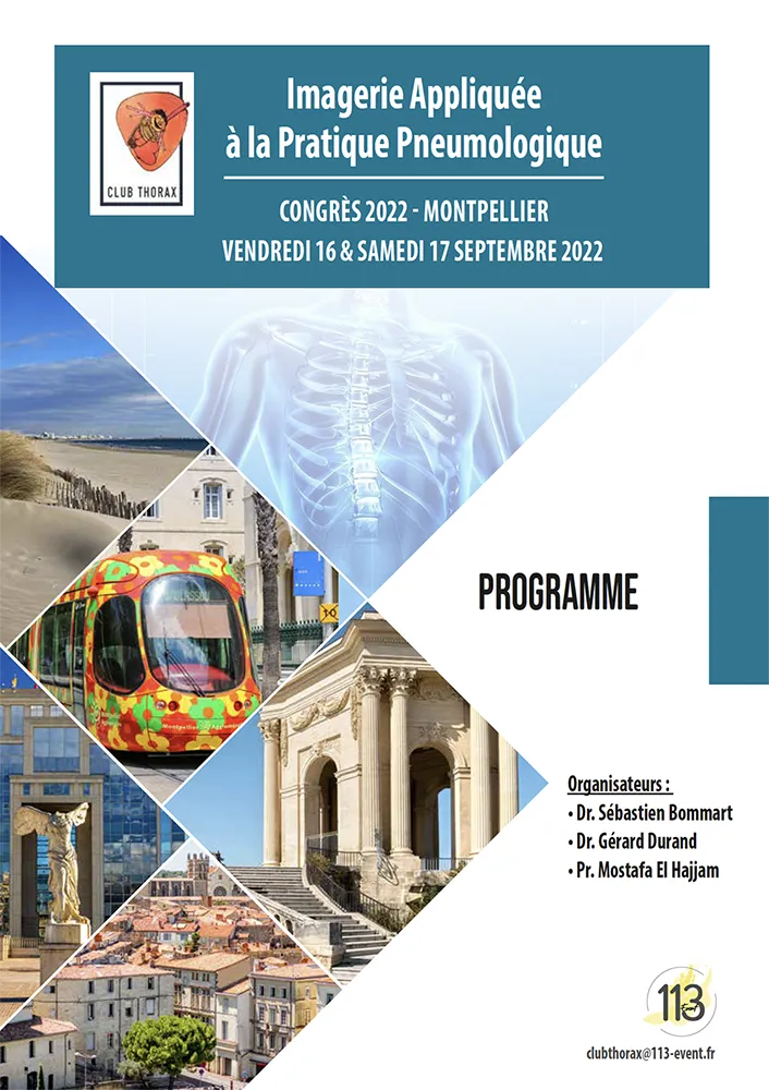 Congrès médical du Club Thorax 2022 - Imagerie thoracique et pneumologie - Montpellier