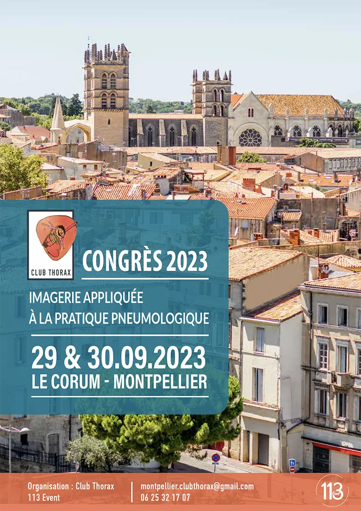 Congrès médical du Club Thorax 2023 - Imagerie thoracique et pneumologie - Montpellier